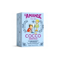 Formato di L'Amande Sapone Naturale Artigianale Cocco per Viso e Corpo 150 g Formato di L'Amande Sapone Naturale Artigianale Cocco per Viso e Corpo 150 g