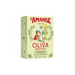 Formato di L'Amande Sapone Naturale Artigianale Oliva per Viso e Corpo 150 g Formato di L'Amande Sapone Naturale Artigianale Oliva per Viso e Corpo 150 g