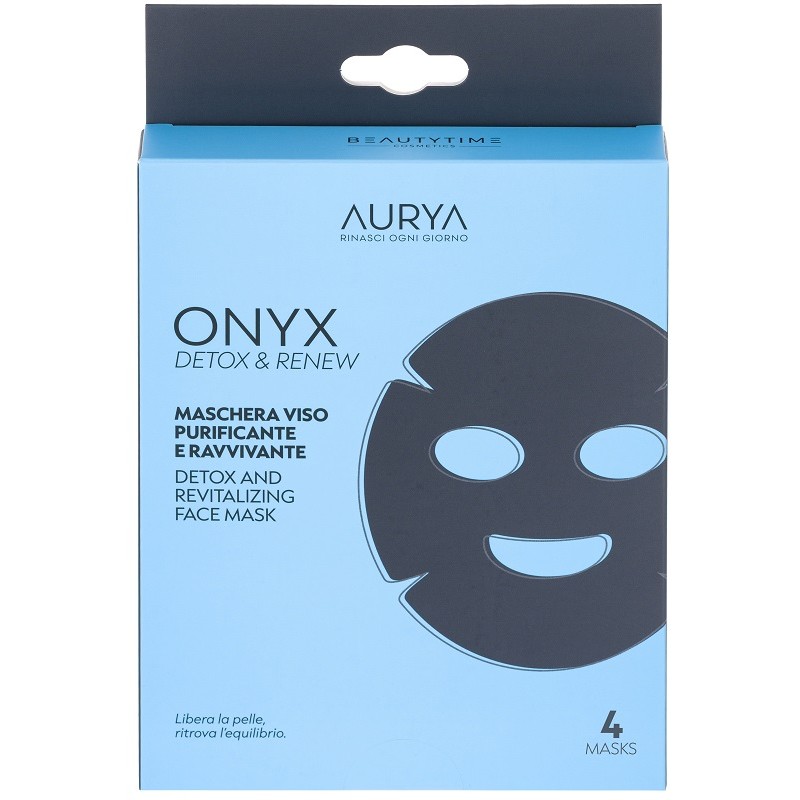 Beautytime Onyx Maschera Viso Detox Purificante 4 Maschere Beautytime Onyx Maschera Viso Detox Purificante 4 Maschere