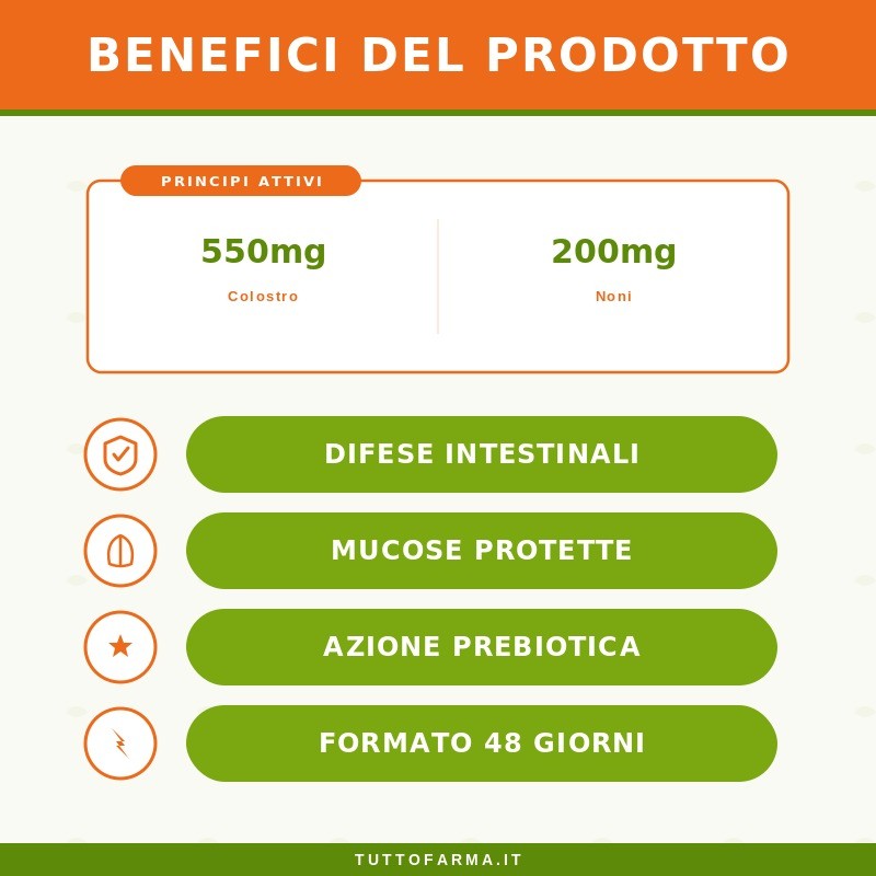 Guna Colostrononi Integratore Benessere Intestinale Formato Convenienza 48 Bustine