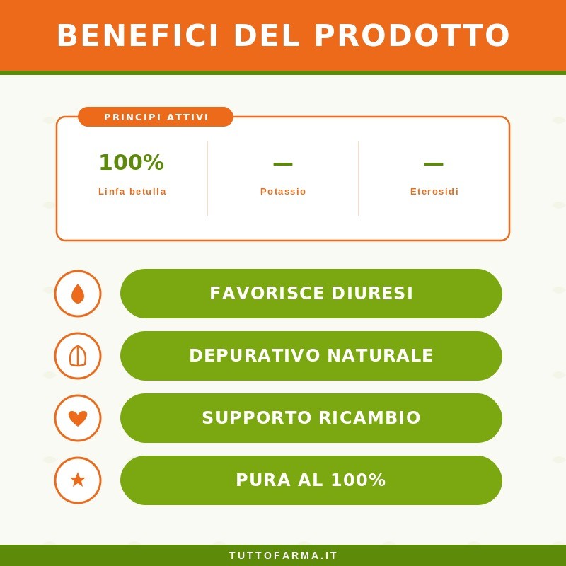 Sygnum Lympha di Betulla Pura Linfa di Betulla 100% 500ml