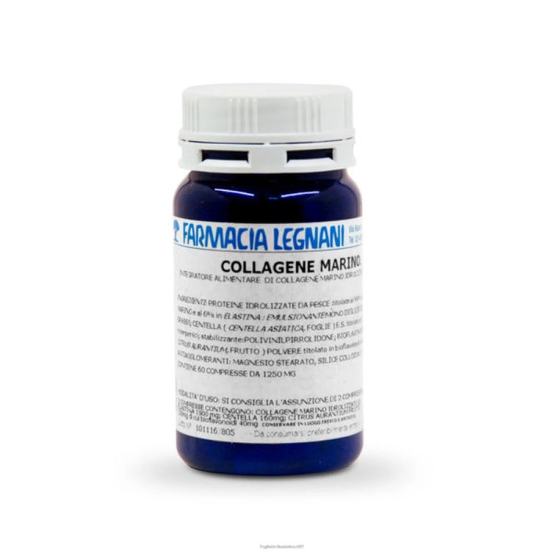 Formato di Farmacia Legnani Bio Collagene con Acido Ialuronico e Vitamina C 60 Tavolette