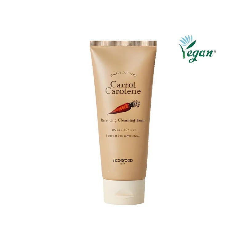 Formato di Skinfood Carrot Carotene Mousse Detergente Viso 150ml Formato di Skinfood Carrot Carotene Mousse Detergente Viso 150ml