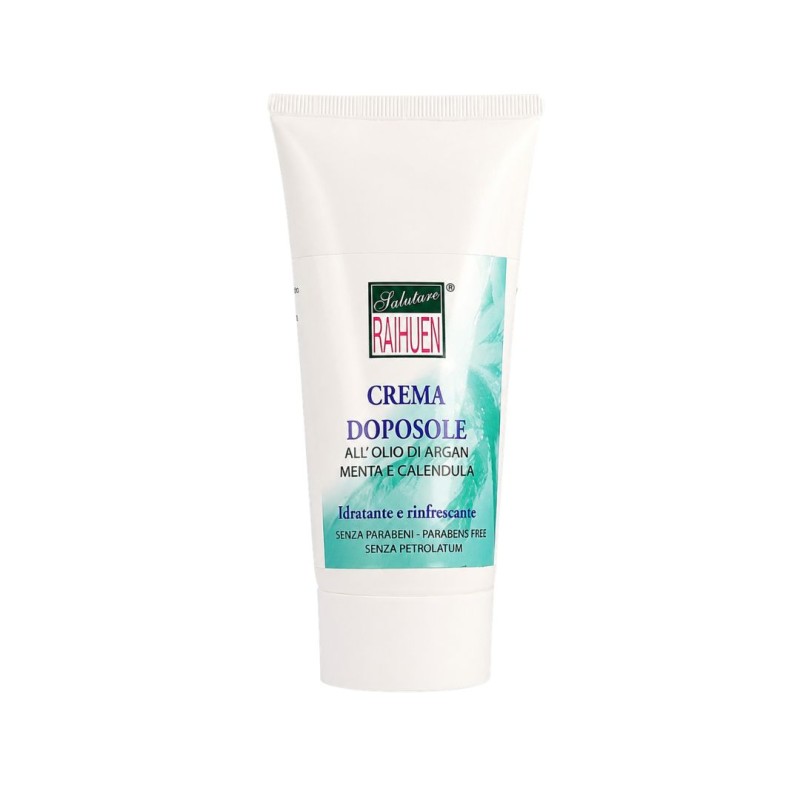 Flacone Raihuen Doposole Olio Argan, Menta e Calendula 200ml Flacone Raihuen Doposole Olio Argan, Menta e Calendula 200ml