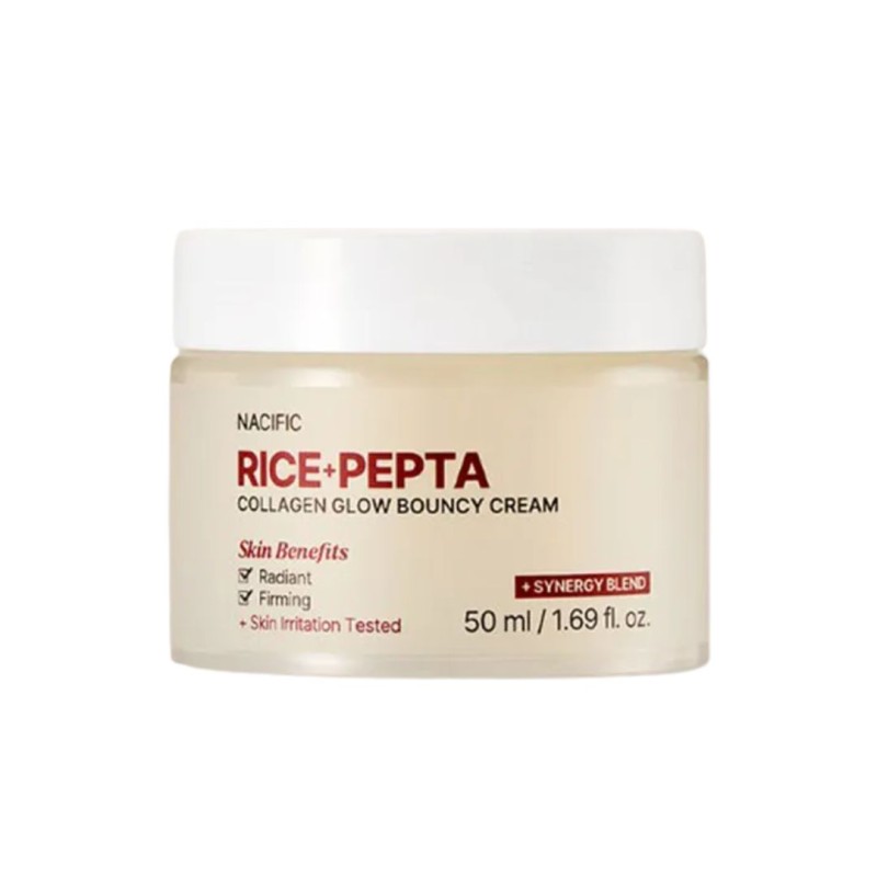 Formato di Nacific Rice Pepta Collagen Bouncy Crema Viso Riso 50ml Formato di Nacific Rice Pepta Collagen Bouncy Crema Viso Riso 50ml