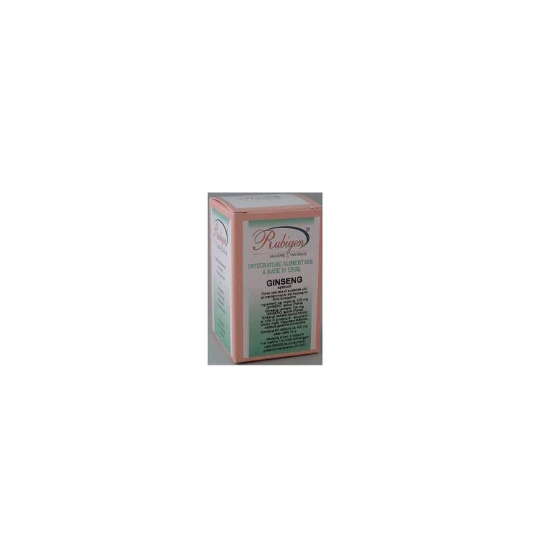 Rubigen Ginseng Integratore Energetico a Base di Ginseng 60 Capsule Rubigen Ginseng Integratore Energetico a Base di Ginseng 60 Capsule
