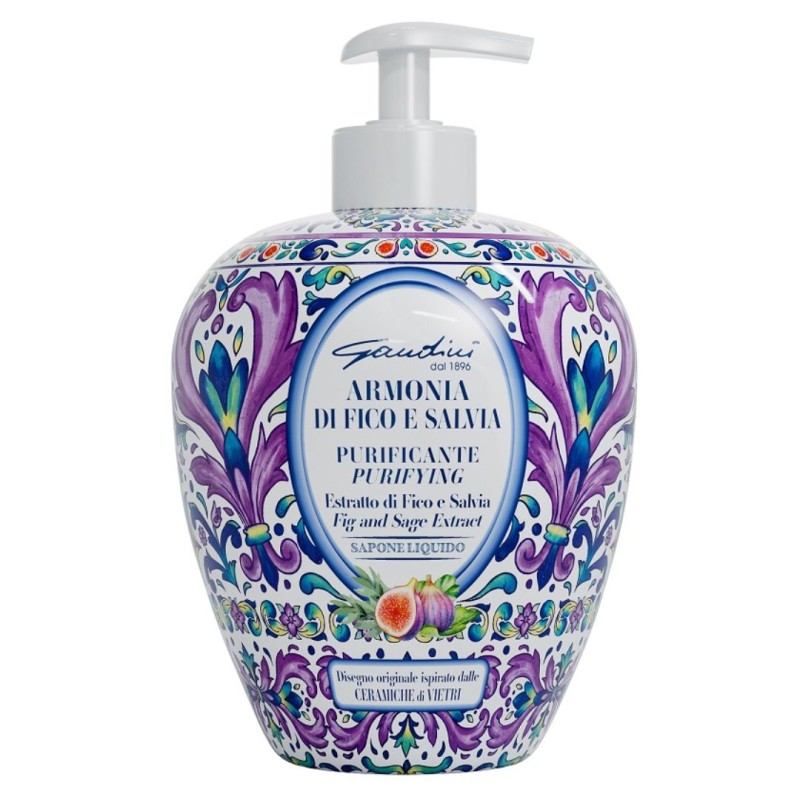Formato di Gandini Armonia di Fico e Salvia Sapone Liquido Purificante 500 ml Formato di Gandini Armonia di Fico e Salvia Sapone Liquido Purificante 500 ml