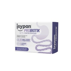 Confezione di Isypan Probiotik Integratore di Fermenti Lattici 12 Bustine Orosolubili Confezione di Isypan Probiotik Integratore di Fermenti Lattici 12 Bustine Orosolubili