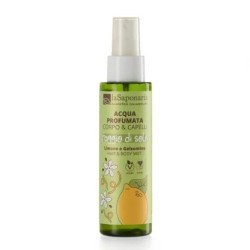 Flacone di La Saponaria Raggio di Sole Limone e Gelsomino Acqua Profumata Corpo e Capelli 100 ml Flacone di La Saponaria Raggio di Sole Limone e Gelsomino Acqua Profumata Corpo e Capelli 100 ml