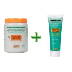 Prodotti singoli Fanghi d'Alga Guam Convenienza Fredda Kit Vaso 1kg + 250 ml Crema Gel