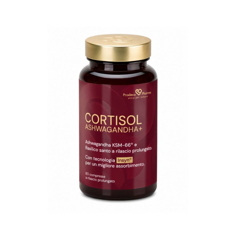 Confezione da Prodeco Insyn Cortisol Ashwagandha+ 30 Compresse a Rilascio Prolungato