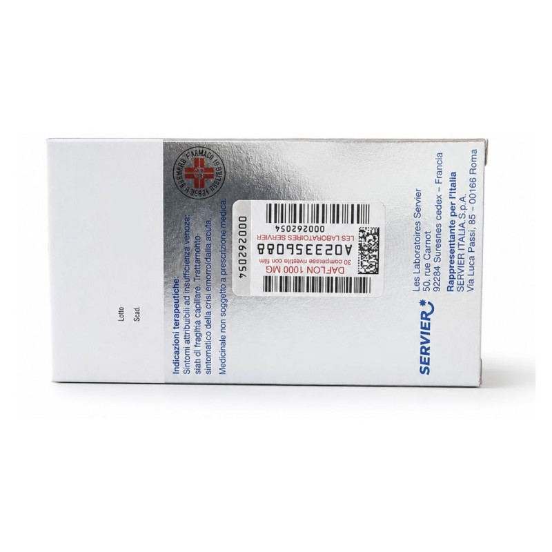 Daflon 1000mg per Insufficienza Venosa ed Emorroidi 30 Compresse