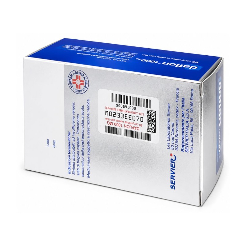 Daflon 1000 mg per Circolazione ed Emorroidi 60 Compresse