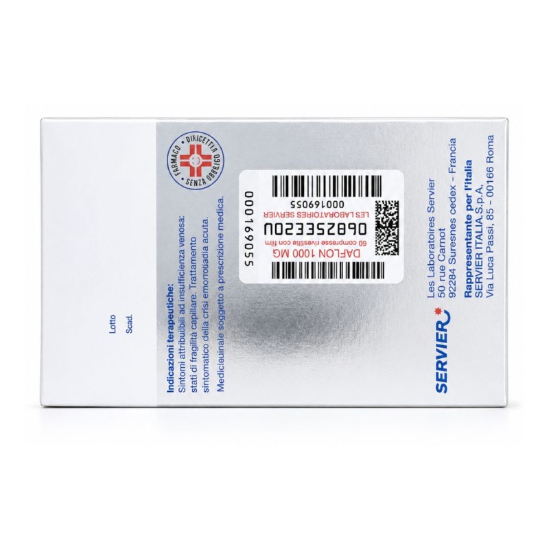 Daflon 1000 mg per Circolazione ed Emorroidi 60 Compresse