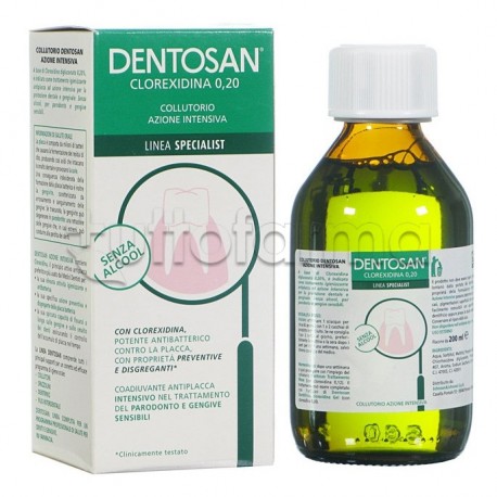 Dentosan Collutorio Azione Intensiva Igienizzante Antiplacca 200 ml