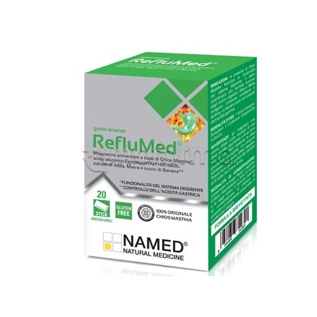 Named RefluMed Integratore per Acidità di Stomaco 20 Stick Orosolubili
