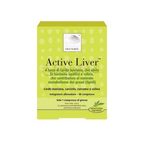 New Nordic Active Liver Integratore Funzionalità Epatica 60 Compresse
