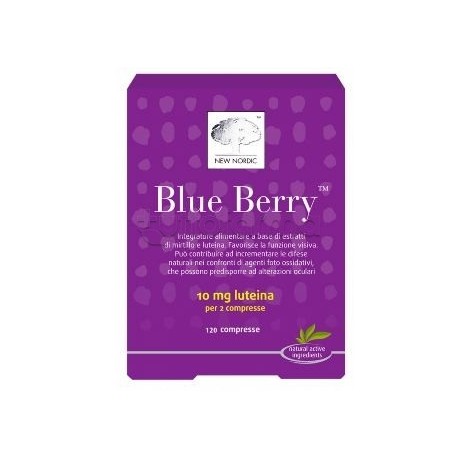New Nordic Blue Berry Integratore per la Vista 120 Compresse New Nordic Blue Berry Integratore per la Vista 120 Compresse