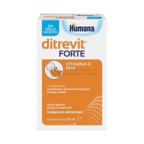 Ditrevit Forte Integratore Alimentare Vitamina D e DHA Gocce 15 ml