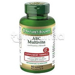 ABC Multivita Integratore con Vitamine e Minerali 60 Tavolette ABC Multivita Integratore con Vitamine e Minerali 60 Tavolette