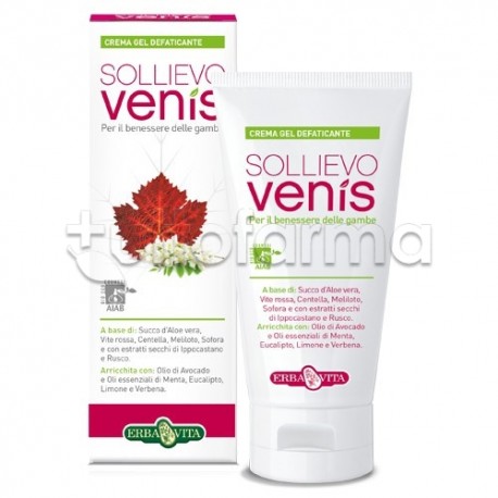 Erba Vita Sollievo Venis Gel Defaticante Gambe 100 ml Erba Vita Sollievo Venis Gel Defaticante Gambe 100 ml
