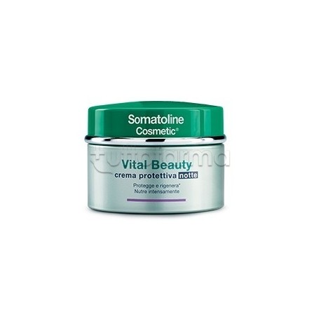Somatoline Vital Beauty Crema Viso Protettiva Notte Nutriente 50ml