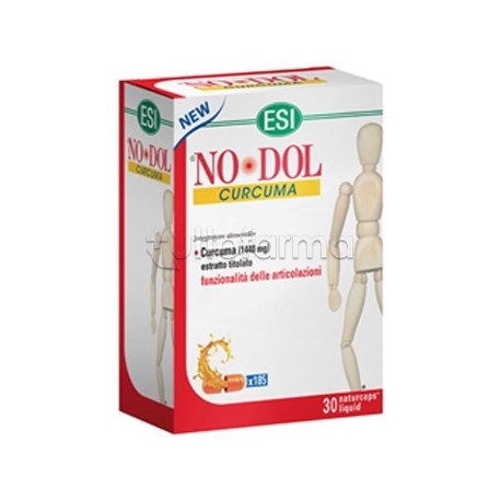 ESI No Dol Curcuma Integratore per Articolazioni 30 Capsule Liquide ESI No Dol Curcuma Integratore per Articolazioni 30 Capsule Liquide