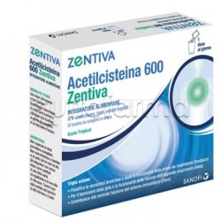 Zentiva Acetilcisteina 600 20 Bustine per Tosse e Catarro