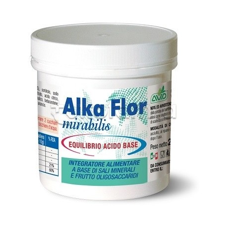 Barattolo Alka Flor New Mirabilis Integratore 200g Barattolo Alka Flor New Mirabilis Integratore 200g