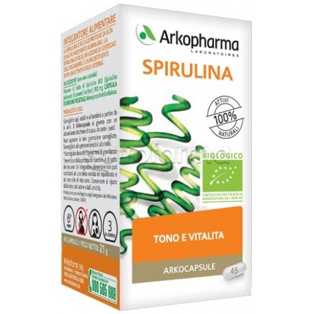 Arkocapsule Spirulina Integratore per Energia e per Sportivi 45 Capsule Arkocapsule Spirulina Integratore per Energia e per Sportivi 45 Capsule