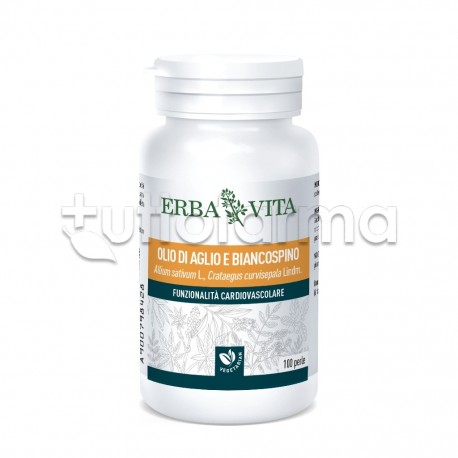 Erba Vita Aglio Biancospino e Olivo Integratore Apparato Cardiovascolare 100 Perle Erba Vita Aglio Biancospino e Olivo Integratore Apparato Cardiovascolare 100 Perle