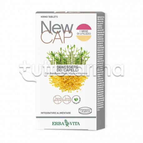 Erba Vita NewCap Krinotablets Integratore per Caduta Capelli 30 Compresse Erba Vita NewCap Krinotablets Integratore per Caduta Capelli 30 Compresse