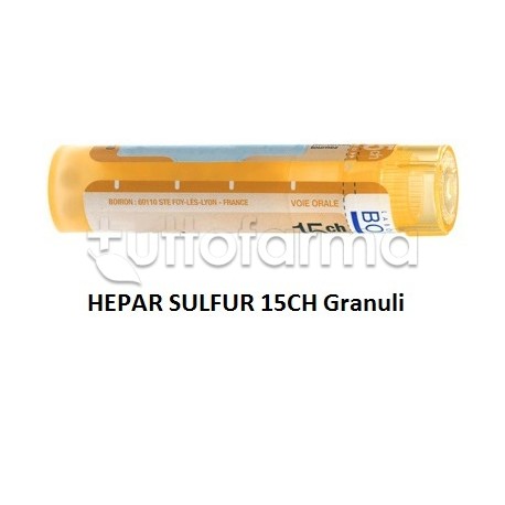 Boiron Hepar Sulfur 15CH Granuli Omeopatici Tubo da 4gr Boiron Hepar Sulfur 15CH Granuli Omeopatici Tubo da 4gr