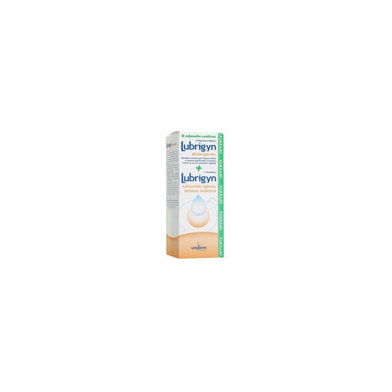 Lubrigyn Cofanetto Igiene Intima 15 Salviette e Detergente 200 ml