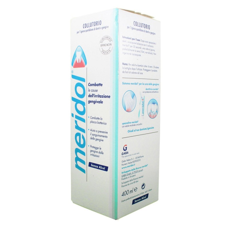 Meridol Collutorio Antiplacca Antibatterico 400 ml