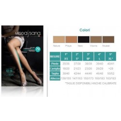 ModaSana Collant Compressione Media 70 Denari Nature Varie Misure ModaSana Collant Compressione Media 70 Denari Nature Varie Misure