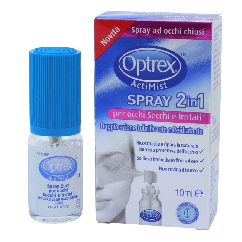 Optrex Actimist Spray 2 in 1 Occhi Secchi e Irritati 10 ml