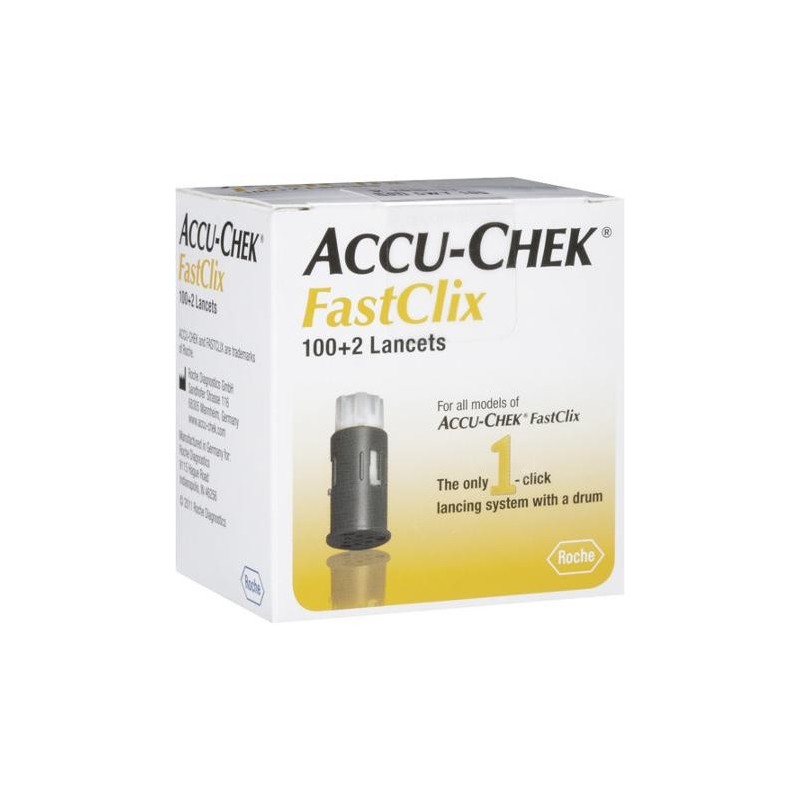 Roche Accu-Chek Fastclix 100+2 Lancette Pungidito