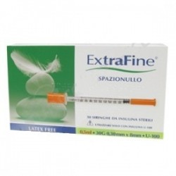BD Micro Fine Siringa ExtraFine Per Insulina 0,5ml 30g 8mm 30 Pezzi