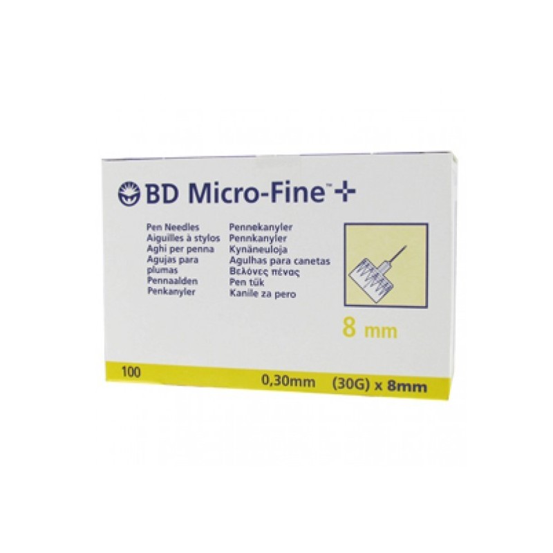 BD Micro-Fine 30G 8mm Aghi per Penna Insulina 100 pezzi
