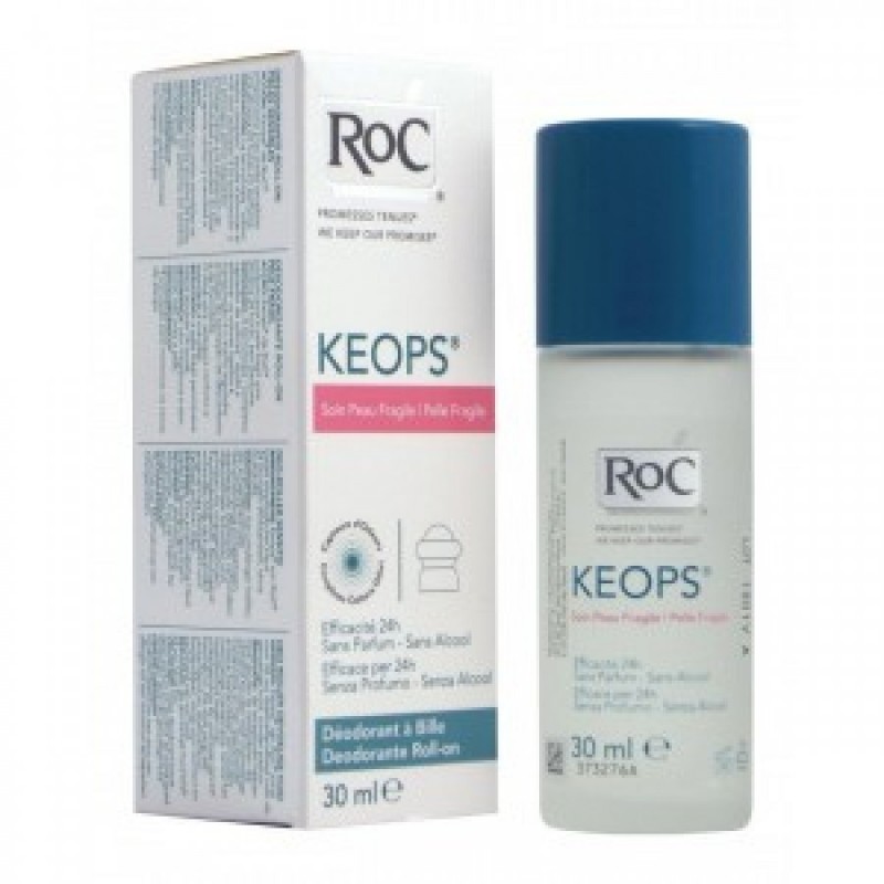 Roc Keops Deodorante Roll-On Pelle Fragile 30ml
