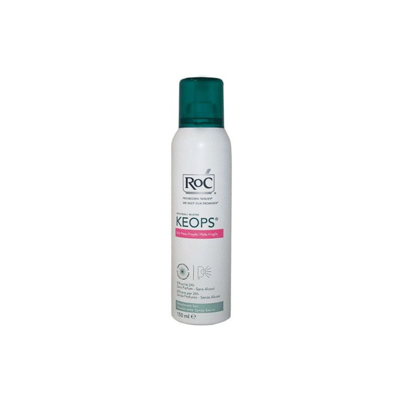 Roc Keops Deodorante Secco Pelle Fragile Spray 150 Ml
