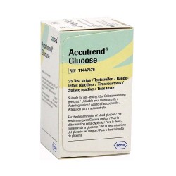 Roche Accutrend Glucose Strisce Reattive Per La Misurazione Della Glicemia 25 Strisce