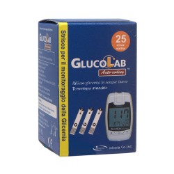 Svas Biosana Glucolab Auto Coding Strisce Ad Elettrodo Per La Misurazione Della Glicemia 25 Strisce
