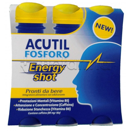 Acutil Fosforo Energy Shot per Memoria e Stanchezza 3 Flaconi Acutil Fosforo Energy Shot per Memoria e Stanchezza 3 Flaconi