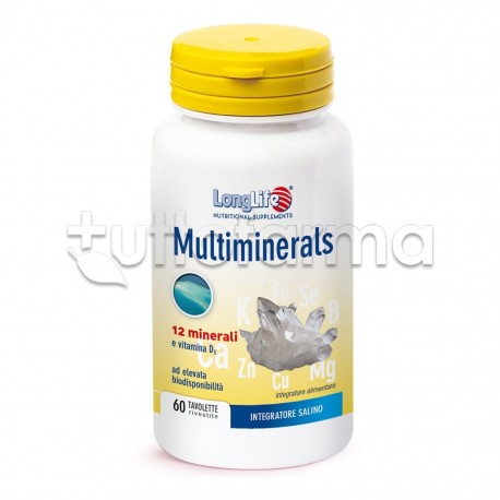 LongLife Multiminerals Integratore 60 Tavolette LongLife Multiminerals Integratore 60 Tavolette