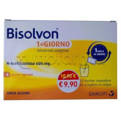 Bisolvon 1 al Giorno Integratore per Tosse e Catarro 12 Bustine (equivalente Fluimucil) Bisolvon 1 al Giorno Integratore per Tosse e Catarro 12 Bustine (equivalente Fluimucil)