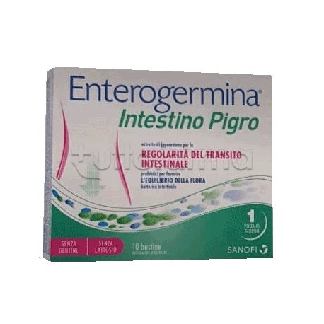 Enterogermina Intestino Pigro Integratore Fermenti Lattici 10 Bustine