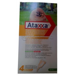 Ataxxa Antiparassitario per Cani fino a 4kg 4 Pipette Spot-On (Equivalente Advantix)