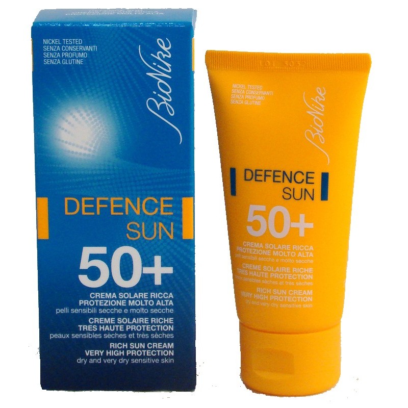 Bionike Defence Sun Crema Ricca 50+ Protezione Solare Pelle Secca 50 ml
